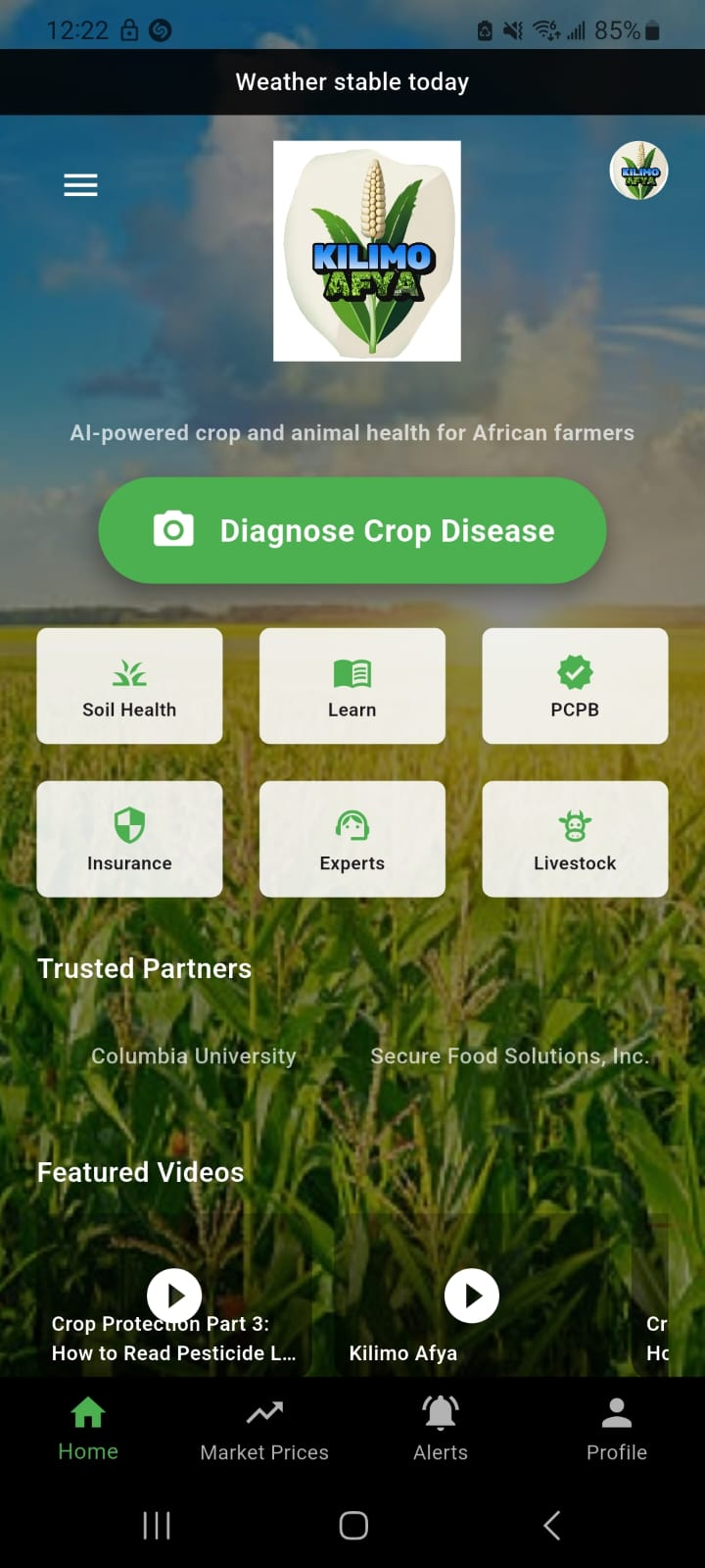 Kilimo Afya mobile app screenshot 1
