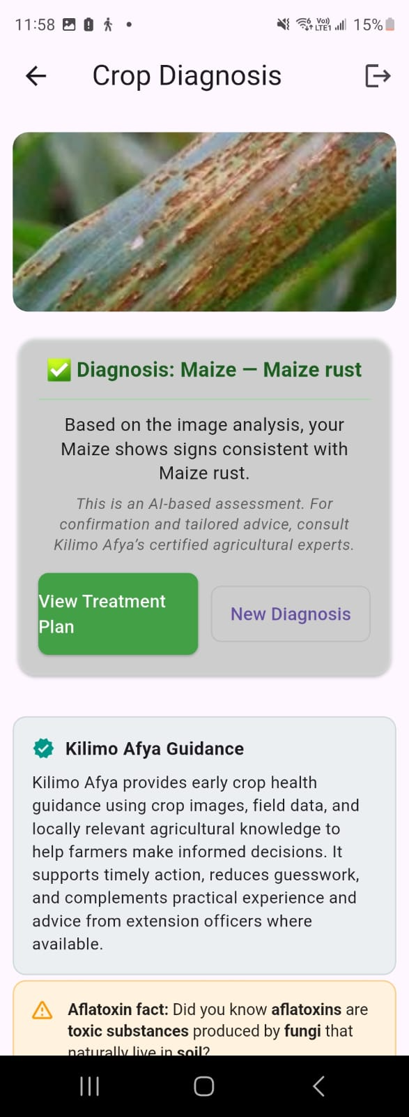 Kilimo Afya mobile app screenshot 3