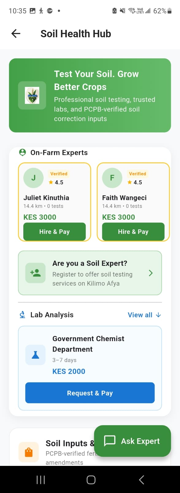 Kilimo Afya mobile app screenshot 5