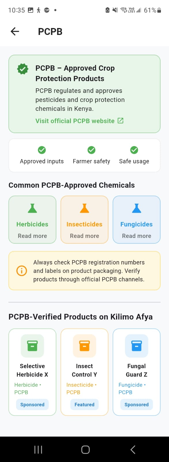Kilimo Afya mobile app screenshot 7