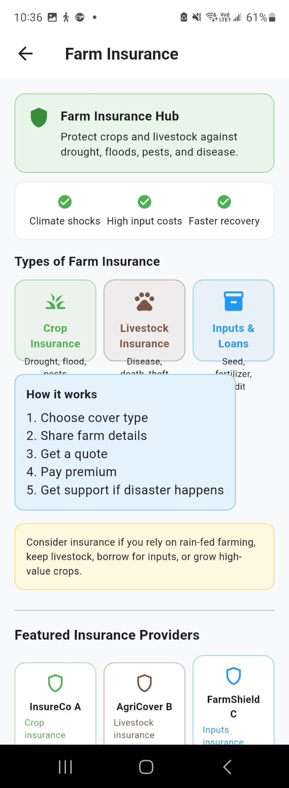 Kilimo Afya mobile app screenshot 8